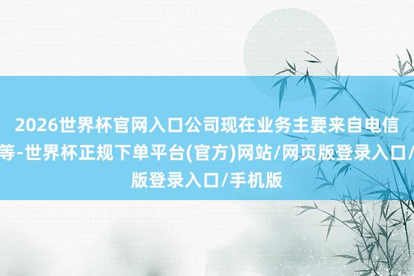 2026世界杯官网入口公司现在业务主要来自电信运营商等-世界杯正规下单平台(官方)网站/网页版登录入口/手机版